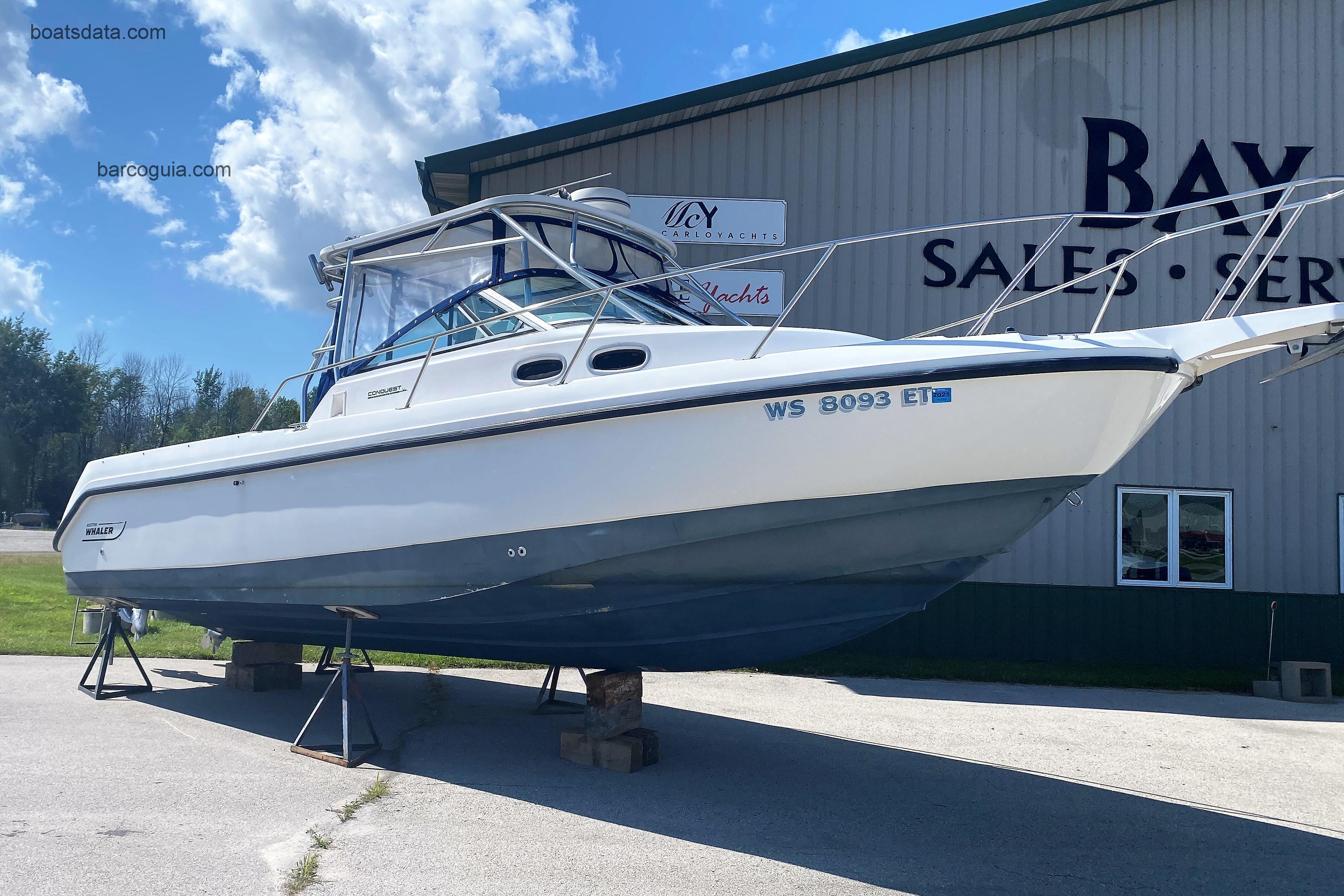 Boston Whaler 28 Conquest ficha tecnica 