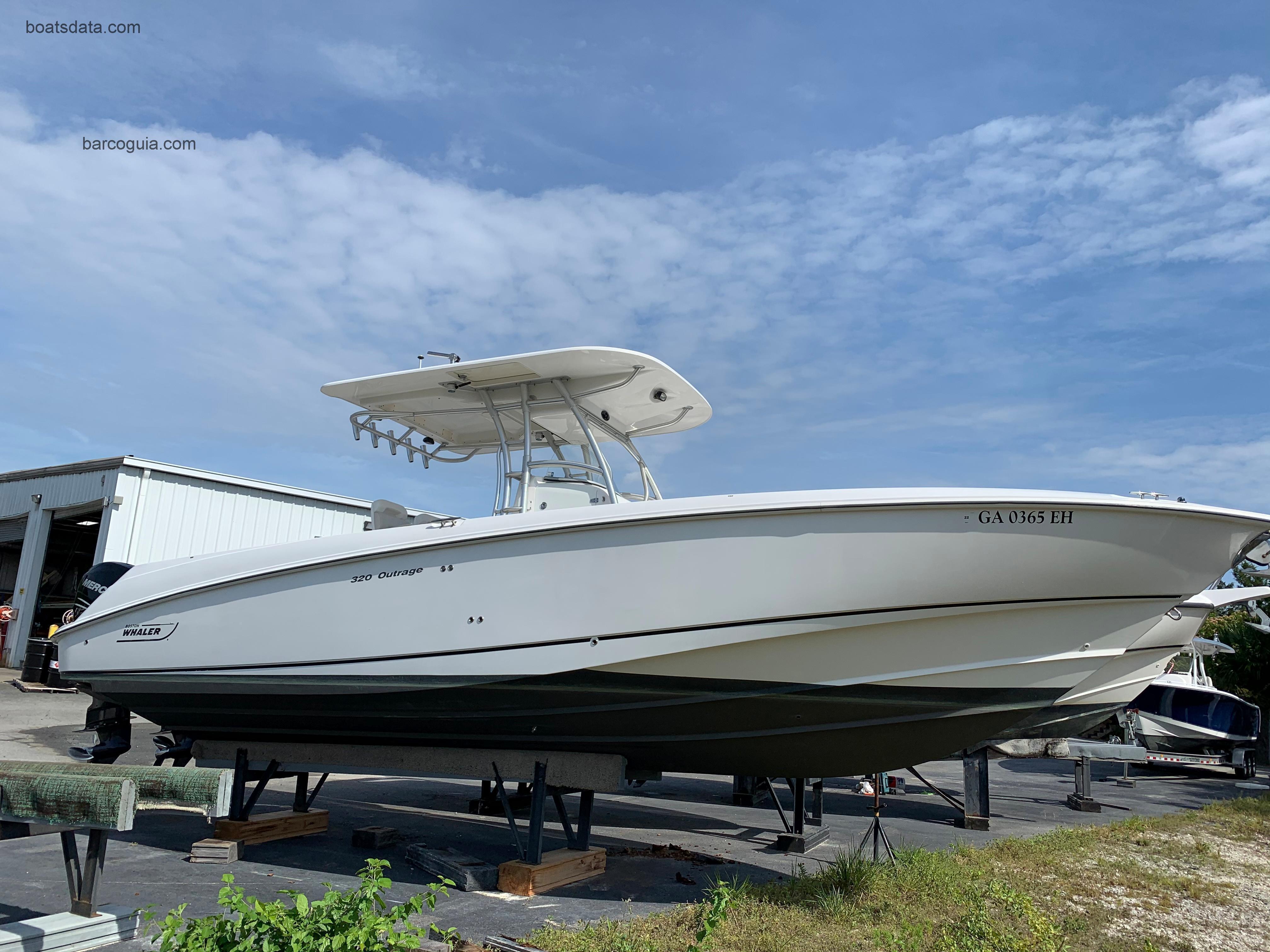 Boston Whaler 320 Outrage Ficha técnica 
