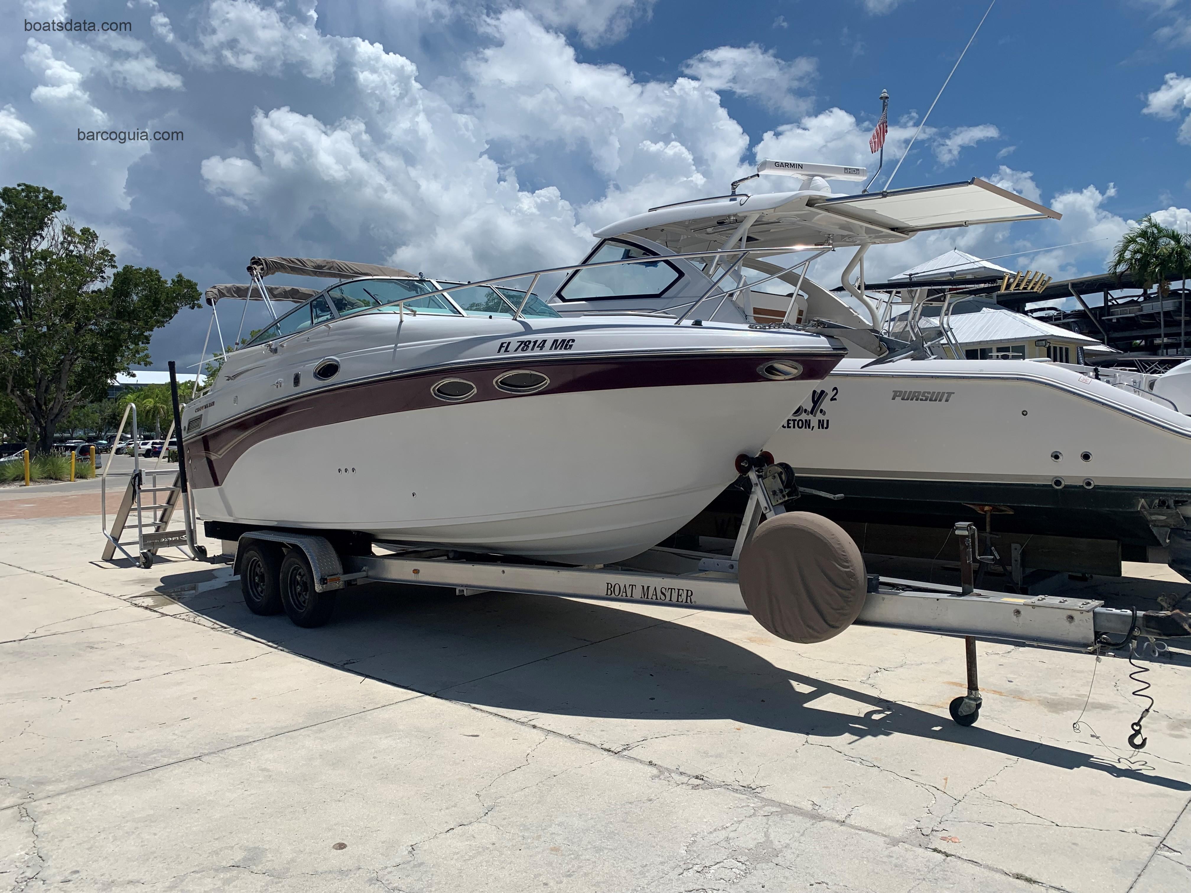 Crownline 262 CR ficha tecnica 