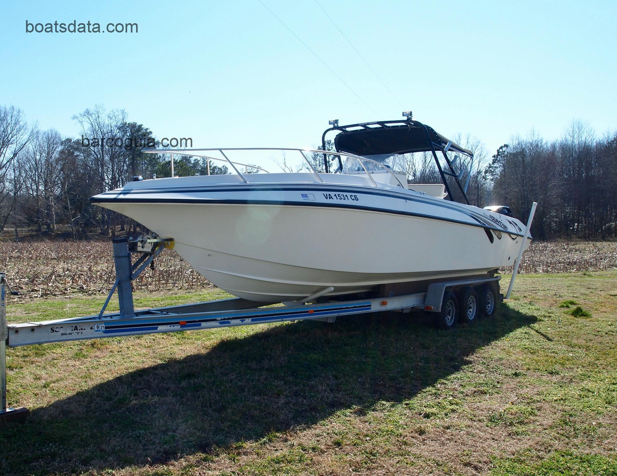 Fountain 31 Center Console ficha tecnica