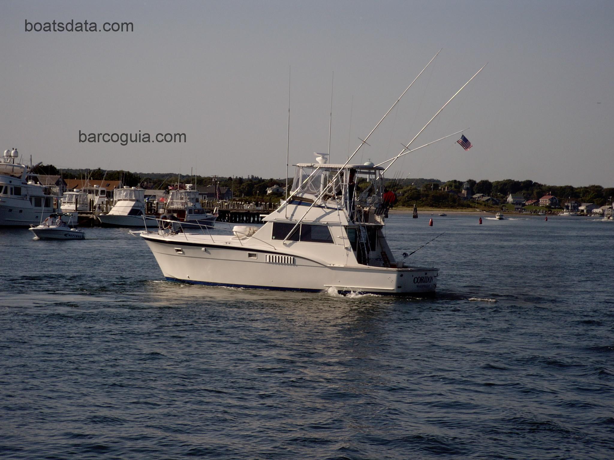 Hatteras 42 Convertible ficha tecnica 