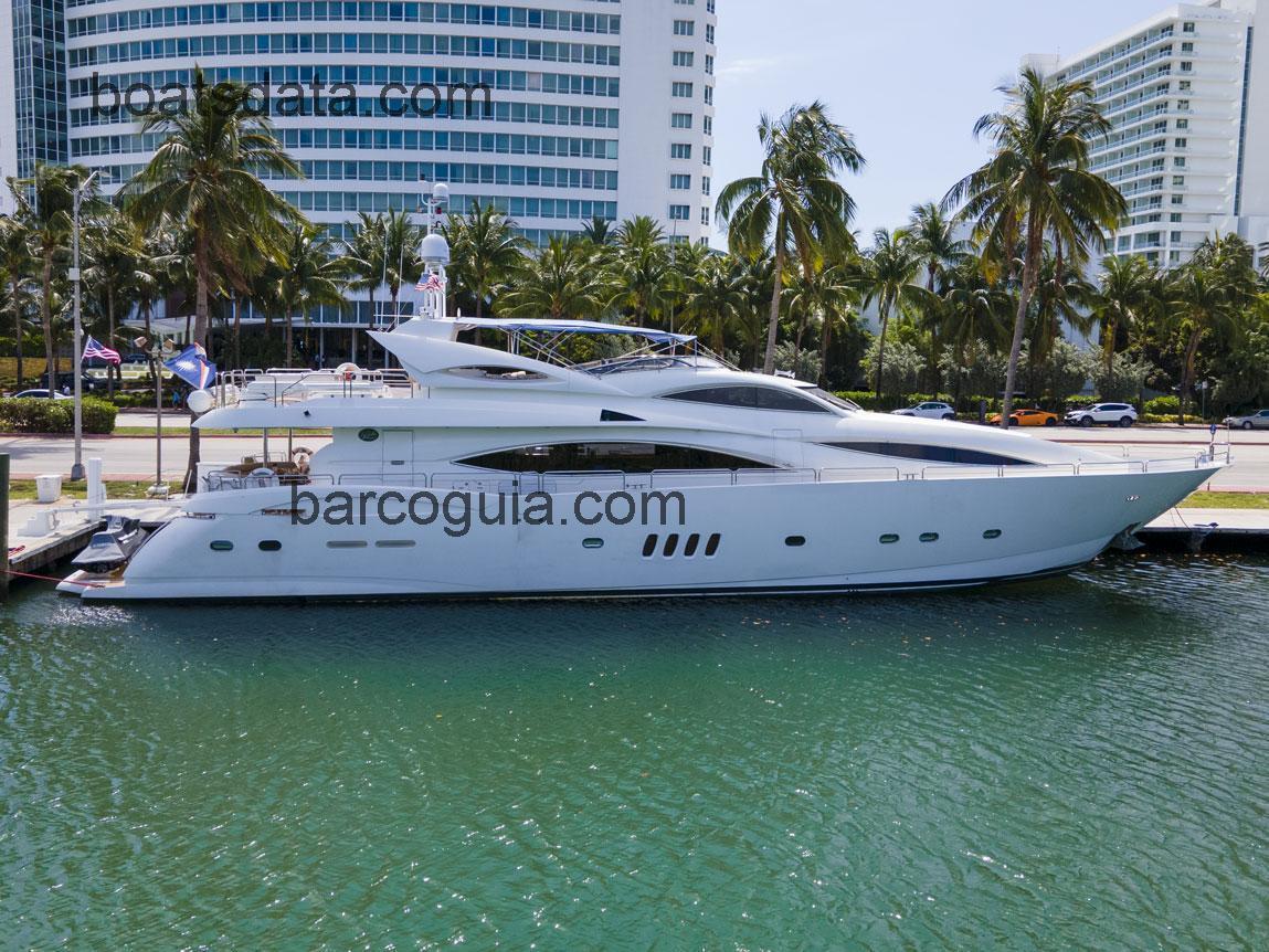 Sunseeker 105 Yacht ficha tecnica 