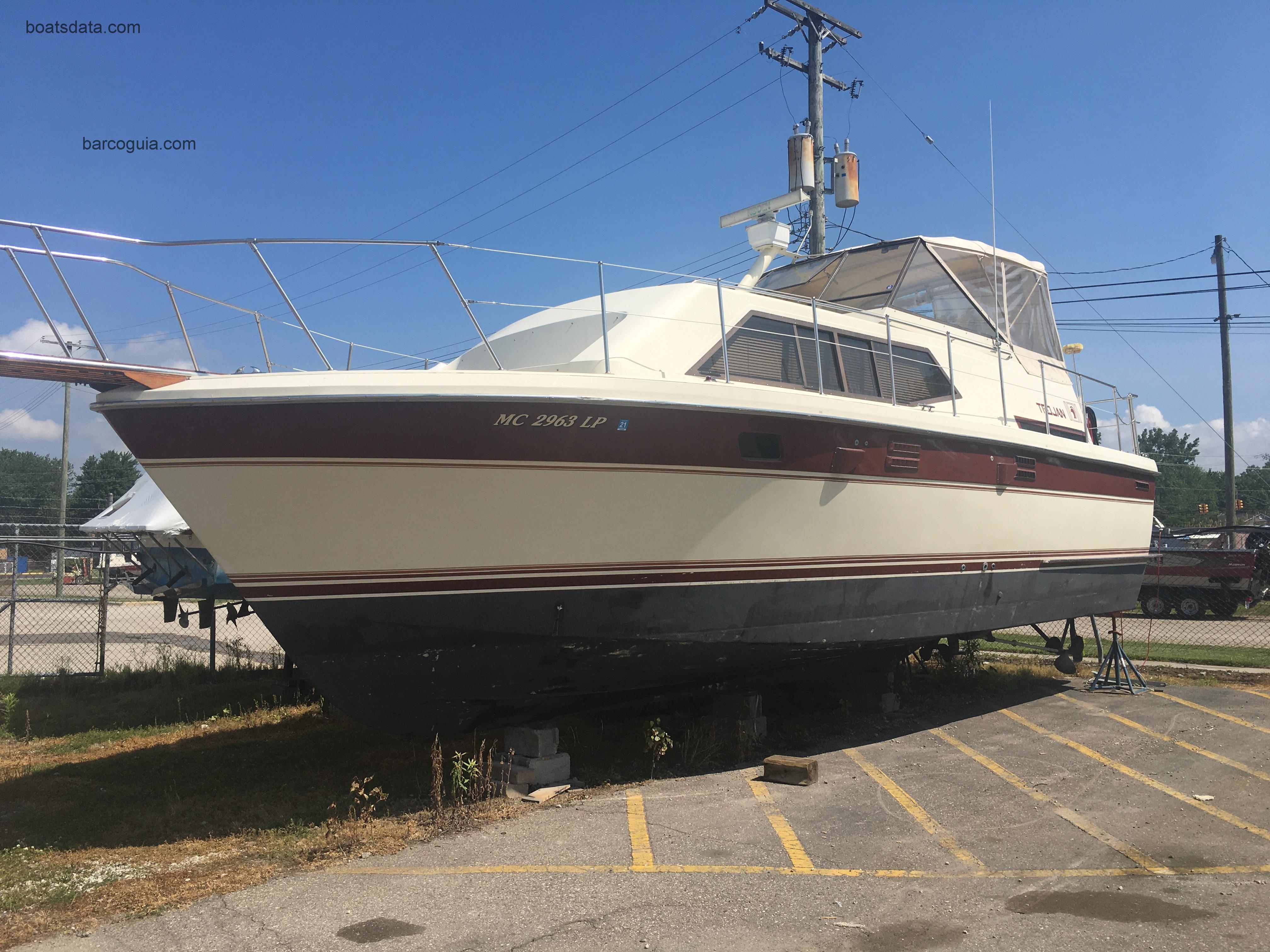 Trojan 36 Tri Cabin ficha tecnica